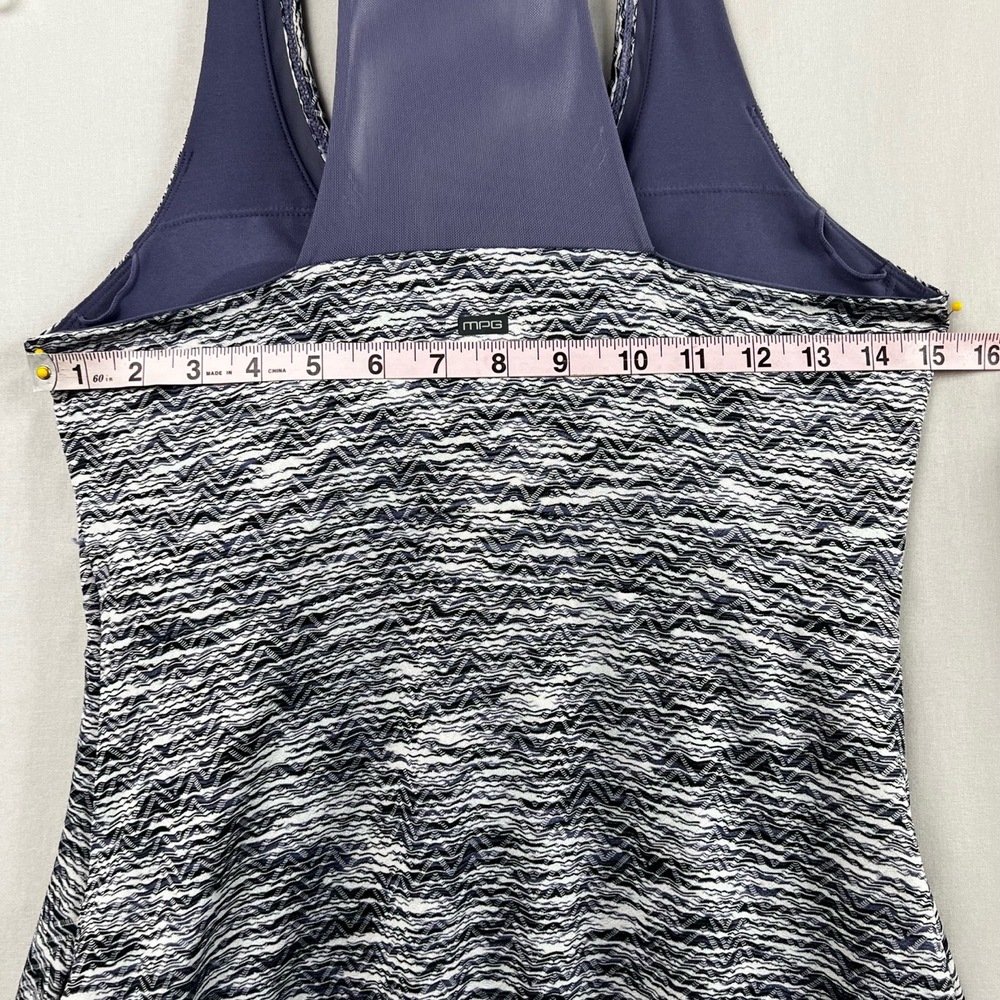 MPG Athletic Dress Womens Small Tank Patterned Racerback Sleeveless V-Neck - Picture 8 of 16